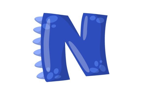 Alphabet Letter N in Dinosaur Font Vecto: A Practical Guide for Educational Design