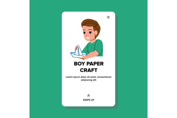 Boy Paper Craft: Creative School Art