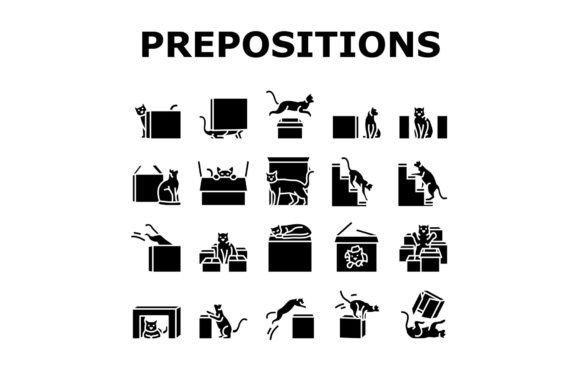 Mastering Visual Grammar: A Practical Guide to the Preposition English Language Icons Set