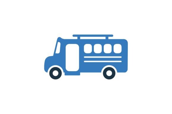 Strategic Visual Communication: Leveraging the School, Van, and Education Icon for Brand Clarity