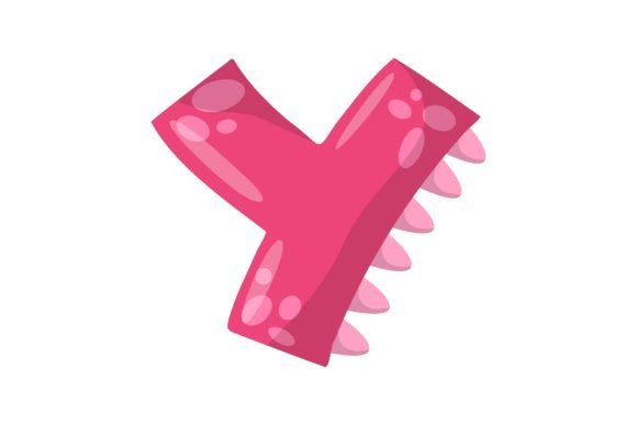 Unlocking Creativity with Alphabet Letter Y in Dinosaur Font Vecto for Modern Educational Design